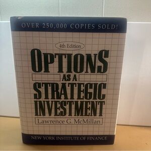 Options as a Strategic Investment by Lawrence G. McMillan - Blue and White Cover
